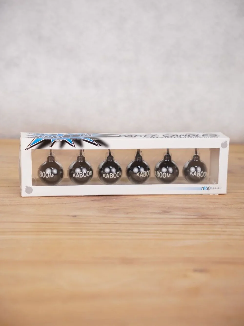 6 Pack Kaboom Party Candles Sparking & Relighting Wicks By Nuop Design NWT